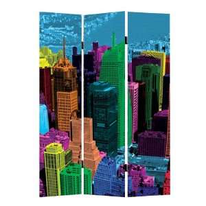  Cityscape Folding Screen 