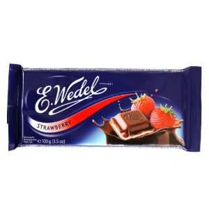 Wedel Strawberry Filled Milk Chocolate (100g/3.5oz)  