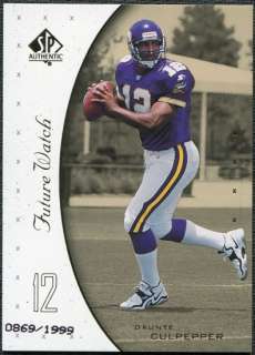 1999 SP Authentic #99 Daunte Culpepper RC 869/1999  