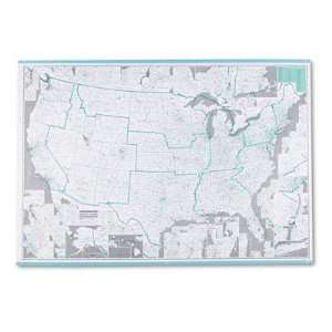  USA Zip Code/County/Town Map, Laminated, 64 x 44 
