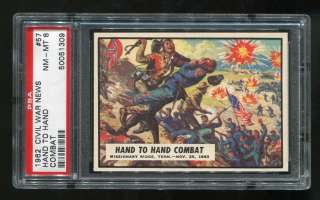 1962 Topps Civil War News #57 – Hand To Hand Combat – Pack Fresh 