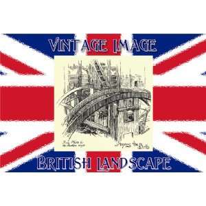  Pack of 12, 7cm x 4.5cm Gift Tags British Landscape Among 