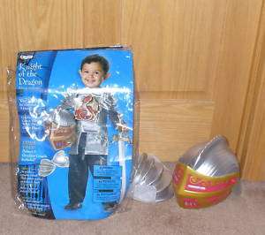 BOYS KNIGHT OF THE DRAGON HALLOWEEN COSTUME 3T 4T*AS IS  