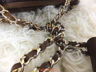 The interlaced leather chain is still beautiful & clean with normal 