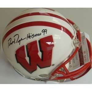  Autographed Ron Dayne Mini Helmet   Wisconsin Badgers 
