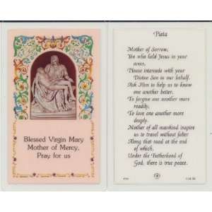  Pieta Prayer Blessed Virgin Mary Mother of Mercy Holy Card 