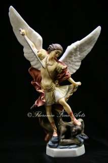 Saint St Michael Archangel Statue Sculpture Made Italy  