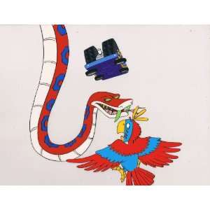   The Series Animation Cel   DeLorean, Snake and Bird 