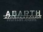 Fiat Abarth Elaborazione Script Emblem 125 mm New, A112 Abarth 