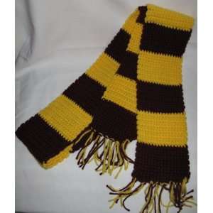   and Yellow Harry Potter Style Crocheted Scarf 