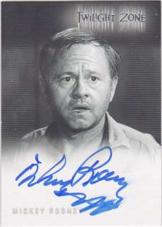TWILIGHT ZONE SERIES 4 A72 A 72 MICKEY ROONEY AUTO LMTD  