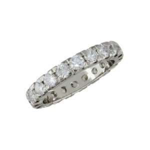  Eloise   size 13.25 14K White Gold Diamond Eternity Ring 