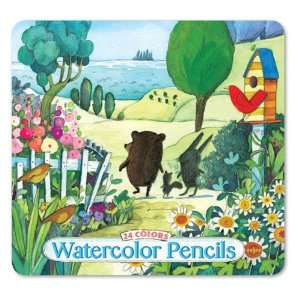  Eeboo 24 Watercolor Pencils Walk To The Sea Toys & Games