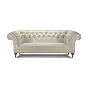  Williams Sonoma Home Beverly Sofa, Leather, Ivory