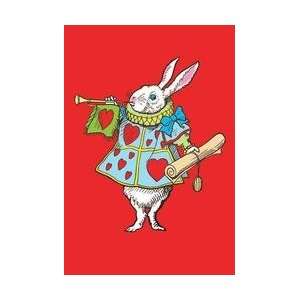   Alice in Wonderland Horn and Hearts 12x18 Giclee on canvas Home