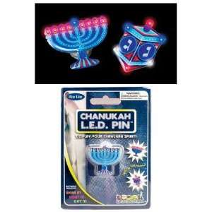  Hanukkah LED Flashing Pin 