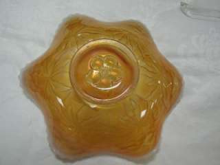 Westmoreland Peach Opalescent Carnival Glass Bowl  