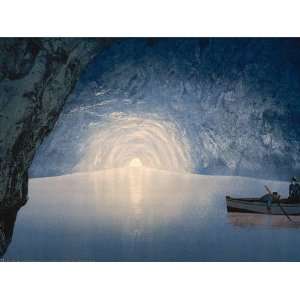   Poster   Blue grotto Capri Island Italy 24 X 18.5 