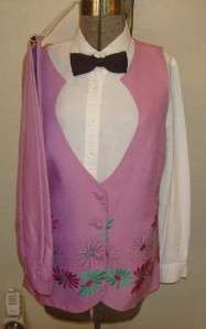 Ladies PINK Western Show Suit Pants Vest sz 10 MINTY  