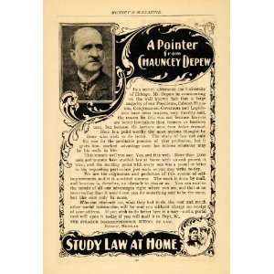   School of Law Depew Home   Original Print Ad