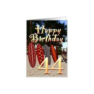 44th birthday Surfing Boards Beach sand surf boarding palm trees surf 