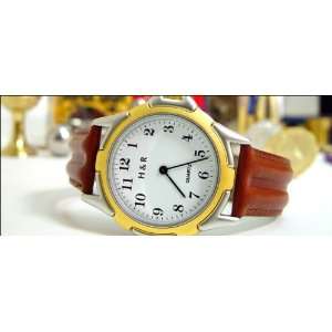   Watch with Brown Leather Band   Astonishing Magic Trick Toys & Games