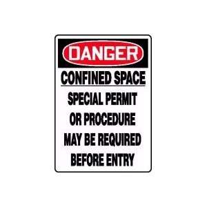   MAY BE REQUIRED BEFORE ENTRY 20 x 14 Plastic Sign
