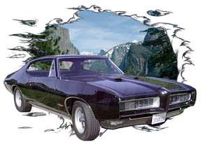 You are bidding on 1 1968 Black Pontiac GTO Custom Hot Rod 