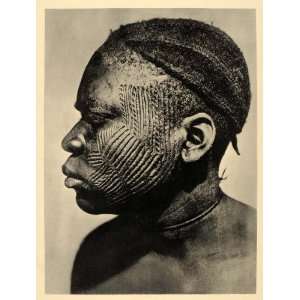   Tattoo Body Art Nigeria Africa   Original Photogravure