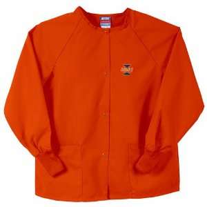   Fighting Illini NCAA Nursing Jacket   Orange