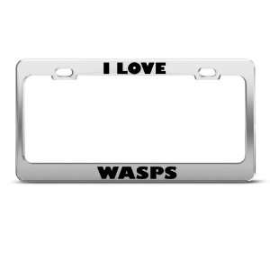 Love Wasps Wasp Animal Metal license plate frame Tag Holder