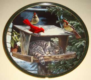 Persis Weirs Nosy Neighbors CAT NAP 1st Issue Plate  