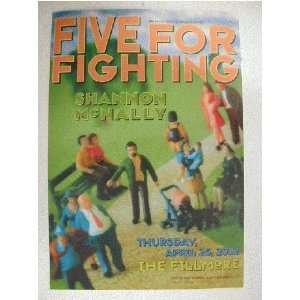    Five For Fighting HandBill Poster The Warfield 