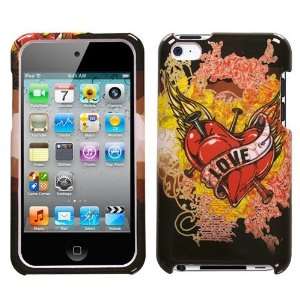 iPod Touch 4 4G Love Tattoo Hard Case Cover Protector with Pry Opening 