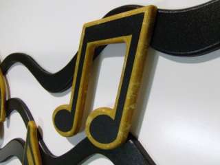 Large Black & Gold Contemporary Music wall Sculpture  