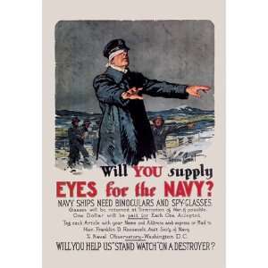  Will You Supply Eyes for the Navy? 24X36 Giclee Paper 