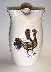 indian wedding vase pottery h and painted bird motif porcelai