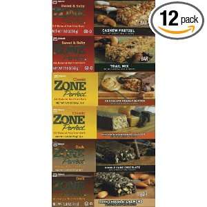  ZonePerfect Nutrition 12 Pack Bars Variety Pack   6 