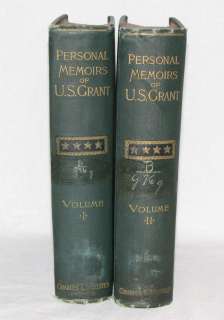 Personal Memoirs of Ulysses S Grant VOL I & II 1885  