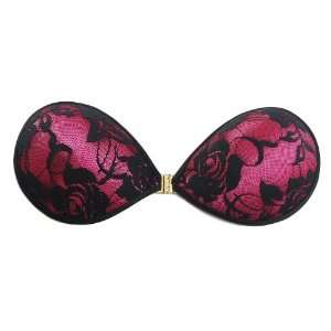 Nubra Black Floral Lace with Fuchsia Underlay Everything 