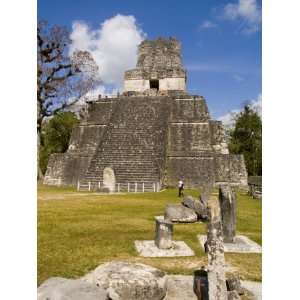  Tower 2, Mayan Ruins in the Gran Plaza, Tikal, Guatemala 