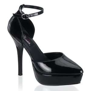  Pleaser Indulge 518 5.25 Inch DOrsay Style Ankle Strap 
