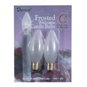  Pack Of 2 Welcome Candle Frosted Replacement Bulbs For 