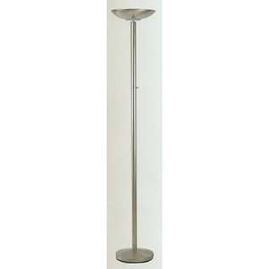  Alton Polished Steel Torchiere