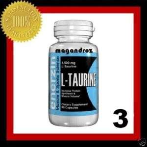 3x L TAURINE 1500 mg Amino Acids Muscle Mass & Strength  