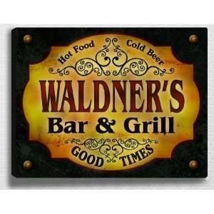  Waldners Bar & Grill 14 x 11 Collectible Stretched 