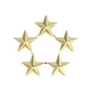  Five Stars in Circle Formation   Gold 