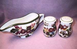 WCL China Fall Harvest Gravy Boat Salt & Pepper Shakers  