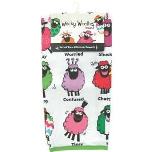  Wacky Woolies Kitchen Towels Set Of Two  (3465)