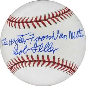 Bob Feller Autographed Baseball with Heater From Van Meter Inscription 